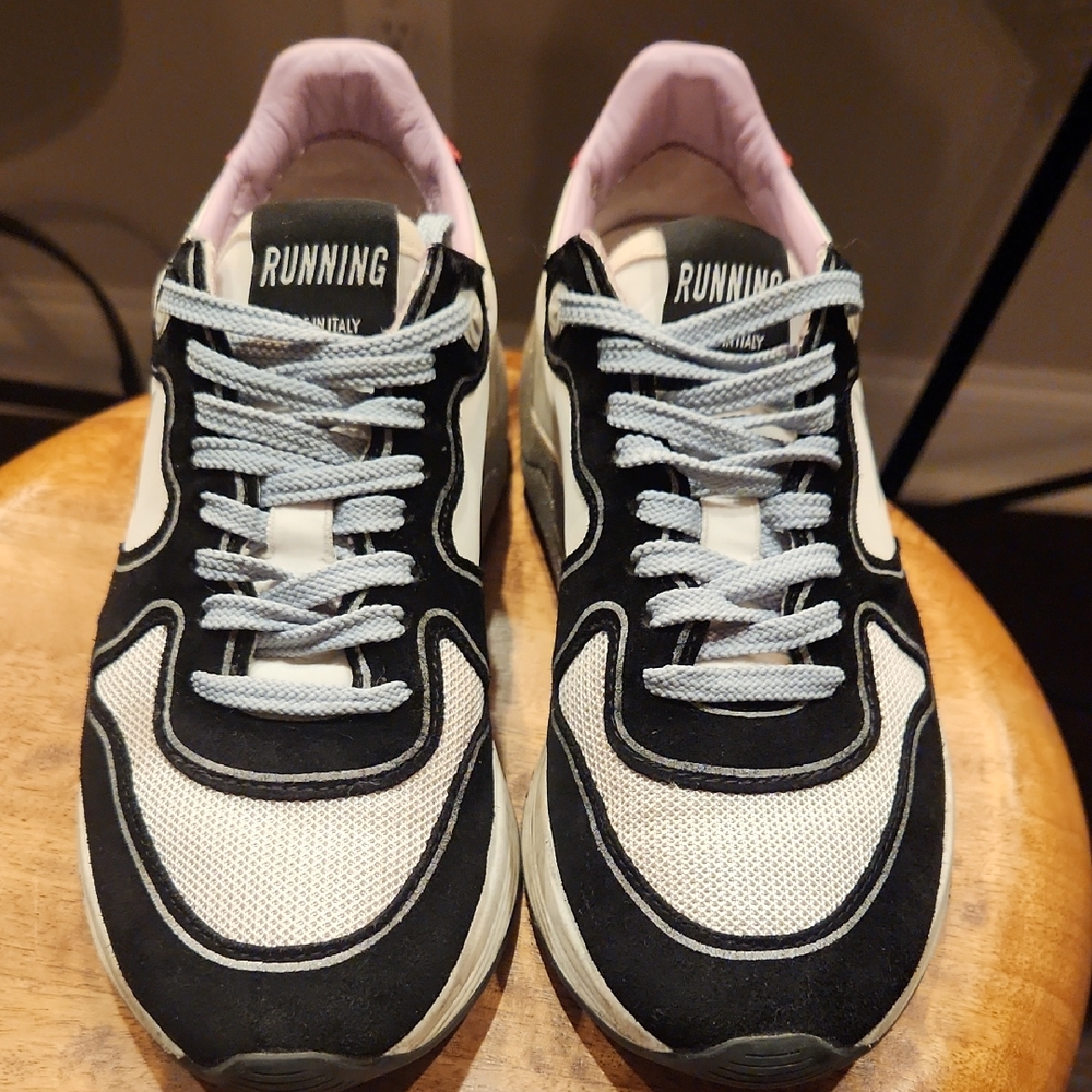 Golden Goose Black and White Star Sneakers